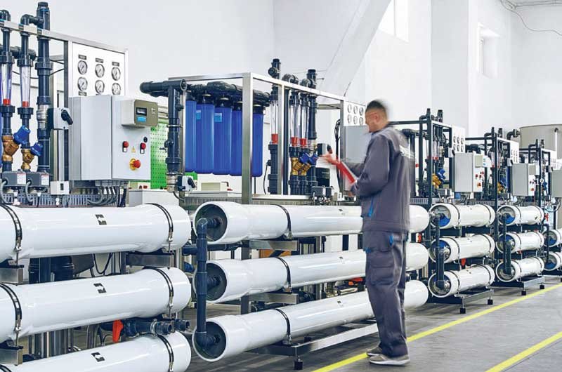 Person in factory setting